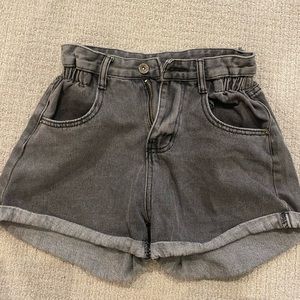 Charcoal black color Jean shorts! Size small! Never worn!